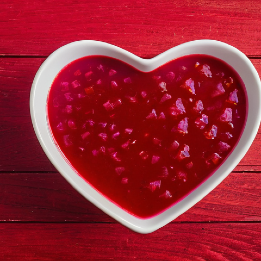 보르쉬 레시피 - Image Prompt 1: The Ruby Red Heart of Borsch**